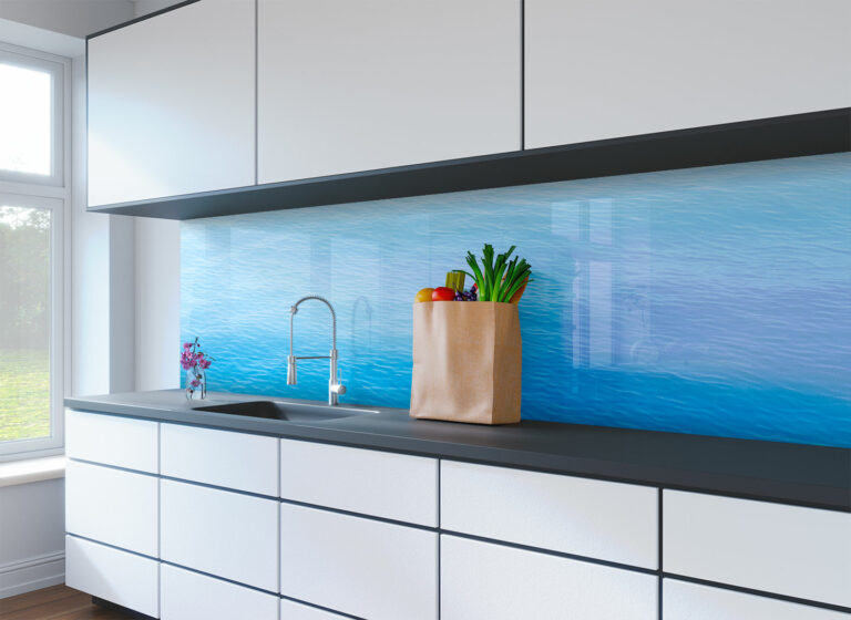 Kitchen Design Trends The Cool Blue Ocean Kitchen Genie Splashbacks